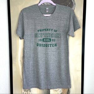 𝅺american Apparel Property of Slytherin House Quidditch 1992 Tshirt